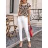 imageCicy Bell Womens Sweater Vest Summer Floral Cap Sleeve Sweaters Crew Neck Dressy Casual Knit Trendy 2026 TopsLeopard