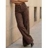 imageCicy Bell Womens Wide Leg Jeans High Waisted Leopard Baggy Stretchy Denim Pants with PocketsBrown Leopard Print