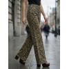 imageCicy Bell Womens Wide Leg Jeans High Waisted Leopard Baggy Stretchy Denim Pants with PocketsLeopard Print Brown