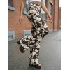 imageCicy Bell Womens Wide Leg Jeans High Waisted Leopard Baggy Stretchy Denim Pants with PocketsWhiteblack
