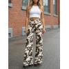 imageCicy Bell Womens Wide Leg Jeans High Waisted Leopard Baggy Stretchy Denim Pants with PocketsWhiteblack