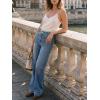 imageCicy Bell Womens Wide Leg Jeans High Waisted Stretchy Straight Leg Baggy Trendy Denim Pants with Patch PocketsBlue