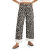 imageCicy Bell Womens Striped Wide Leg Jeans Baggy Boyfriend High Waisted Cuffed Denim Pants with PocketsWhite Leopard Print