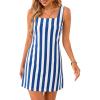 imageCicy Bell Womens Summer Striped Denim Mini Dresses Square Neck Sleeveless Short Sundress Vacation Beach Tank Jean DressBlue