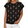 imageCicy Bell Womens Sweater Vest Summer Floral Cap Sleeve Sweaters Crew Neck Dressy Casual Knit Trendy 2026 TopsBlack Flowers