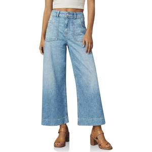 imageCicy Bell Womens Baggy Wide Leg Jeans Cropped High Waisted Stretchy Trendy Loose Capri Denim PantsLight Blue
