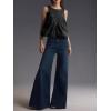 imageCicy Bell Womens Babydoll Denim Tank Tops Peplum Swing Flowy Shirred Sleeveless Shirts Loose Fit Going Out Cute Tops