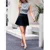imageCicy Bell Womens Mock Neck Satin Tank Tops Business Casual Work Ruched Blouses Summer Corporate OutfitsGrey