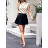 imageCicy Bell Womens Mock Neck Satin Tank Tops Business Casual Work Ruched Blouses Summer Corporate OutfitsPolka Dot