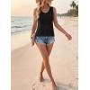 imageCicy Bell Womens Summer Crochet Tank Tops Casual Trendy Knit Sweater Vest Sleeveless Hollow Out Boho Beach TopsBlack