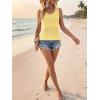 imageCicy Bell Womens Summer Crochet Tank Tops Casual Trendy Knit Sweater Vest Sleeveless Hollow Out Boho Beach TopsYellow