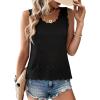 imageCicy Bell Womens Summer Crochet Tank Tops Casual Trendy Knit Sweater Vest Sleeveless Hollow Out Boho Beach TopsBlack