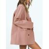 imageCicy Bell Womens Casual Oversized Blazer Button Down Long Sleeve Lapel Work Office Blazer Jackets with Pockets