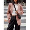 imageCicy Bell Womens Casual Oversized Blazer Button Down Long Sleeve Lapel Work Office Blazer Jackets with Pockets