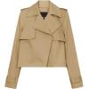 imageCicy Bell Womens Cropped Trench Coat Casual Long Sleeve Notched Lapel Blazer Jacket