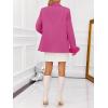 imageCicy Bell Womens Feather Cuff Oversized Blazer Jacket Dressy Open Front Elegant Long Sleeve Party Outfits