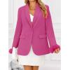 imageCicy Bell Womens Feather Cuff Oversized Blazer Jacket Dressy Open Front Elegant Long Sleeve Party Outfits