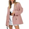 imageCicy Bell Womens Casual Oversized Blazer Button Down Long Sleeve Lapel Work Office Blazer Jackets with Pockets