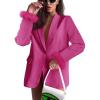 imageCicy Bell Womens Feather Cuff Oversized Blazer Jacket Dressy Open Front Elegant Long Sleeve Party Outfits