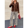 image:imageCicy Bell Womens Going Out Tops Cute Tie Front Tops Bell Long Sleeve Bow Shirts Summer Blouses WhiteCoffee