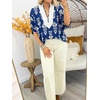 image:imageCicy Bell Womens Ptachwork Floral Puff Sleeve Tops Boho Summer Blouse