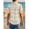 image:imageCicy Bell Womens Puff Short Sleeve Button Down Shirts Summer Casual Collared V Neck Blouse Linen Loose Fit Work TopsFloral Light Pink