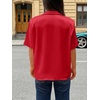 image:imageCicy Bell Womens Short Sleeve Satin V Neck Blouse Relaxed Fit Button Down Shirts Dressy Casual Work TopsRed