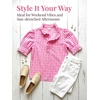 image:imageCicy Bell Womens Summer Gingham Tops Puff Short Sleeve Ruffle V Neck Button Blouse Casual Loose Fit Plaid ShirtsBlue
