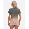 image:imageCicy Bell Womens T Shirts Short Sleeve Tees Sunflower Graphic Loose Summer TopsGrayish Orange