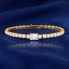 image:imageCicy Bell 18k Gold Plated Tennis Bracelets for Women Stackable Round and Square Cubic Zirconia Link Bracelets SetsGold