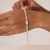 image:imageCicy Bell 18k Gold Plated Tennis Bracelets for Women Stackable Round and Square Cubic Zirconia Link Bracelets SetsGold