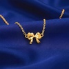 image:imageCicy Bell Bow Necklace for Women 18k Gold Plated Trendy Charm Adjustable Cute Dainty Bowknot Choker Chain Necklace Jewelry GiftsGold