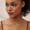image:imageCicy Bell Bow Necklace for Women 18k Gold Plated Trendy Charm Adjustable Cute Dainty Bowknot Choker Chain Necklace Jewelry GiftsGold