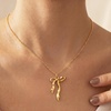 image:imageCicy Bell Bow Necklace for Women 18k Gold Plated Trendy Charm Adjustable Cute Dainty Bowknot Choker Chain Necklace Jewelry GiftsGoldStyle A