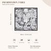image:imageCicy Bell Silk Head Hair Scarf for Women Lightweight Coverings Bandanas Floral Fashion Square Scarves or Neck Bag 354Dark Blue White