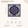 image:imageCicy Bell Silk Head Hair Scarf for Women Lightweight Coverings Bandanas Floral Fashion Square Scarves or Neck Bag 354Navy White