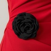 image:imageCicy Bell Womens 4 Rose Brooch Pin Dainty Shiny Camellia Birthday Pin Elegant Vintage Flower Hair Lapel Pins Trendy Dance Dress Jewelry GiftBlack