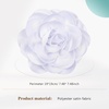 image:imageCicy Bell Womens 75 Extra Large Satin Rose Brooch Pin Dainty Shiny Camellia Birthday Pin Elegant Vintage Flower Hair Lapel Pins Trendy Dance Dress Jewelry GiftWhite