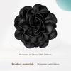 image:imageCicy Bell Womens 75 Extra Large Satin Rose Brooch Pin Dainty Shiny Camellia Birthday Pin Elegant Vintage Flower Hair Lapel Pins Trendy Dance Dress Jewelry GiftBlack