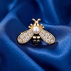 image:imageCicy Bell Womens Bee Brooch Pin 18K Gold Plated Oval Pearl Cubic Zirconia Birthday Pin Vintage Crystal Rhinestone Animal Lapel Pins Trendy Cute Jewelry GiftGold