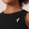 image:imageCicy Bell Womens Bee Brooch Pin 18K Gold Plated Oval Pearl Cubic Zirconia Birthday Pin Vintage Crystal Rhinestone Animal Lapel Pins Trendy Cute Jewelry GiftGold