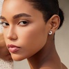 image:imageCicy Bell Womens Flat Back Stud Earrings 18K Gold Plated Hypoallergenic 316L G23 Surgical Titanium Steel CZ Stud Jewelry for Tragus Helix Cartilage Conch Piercing 20GSilver Moon