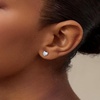 image:imageCicy Bell Womens Flat Back Stud Earrings 18K Gold Plated Hypoallergenic 316L G23 Surgical Titanium Steel CZ Stud Jewelry for Tragus Helix Cartilage Conch Piercing 20GSilver Heart Zircon A 5mm