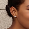 image:imageCicy Bell Womens Flat Back Stud Earrings 18K Gold Plated Hypoallergenic 316L G23 Surgical Titanium Steel CZ Stud Jewelry for Tragus Helix Cartilage Conch Piercing 20GSilver Snowflake