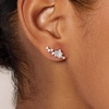 image:imageCicy Bell Womens Flat Back Stud Earrings 18K Gold Plated Hypoallergenic 316L G23 Surgical Titanium Steel CZ Stud Jewelry for Tragus Helix Cartilage Conch Piercing 20GSilver Star A
