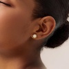 image:imageCicy Bell Womens Flat Back Stud Earrings 18K Gold Plated Hypoallergenic 316L G23 Surgical Titanium Steel CZ Stud Jewelry for Tragus Helix Cartilage Conch Piercing 20GGold Snowflake