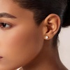 image:imageCicy Bell Womens Flat Back Stud Earrings 18K Gold Plated Hypoallergenic 316L G23 Surgical Titanium Steel CZ Stud Jewelry for Tragus Helix Cartilage Conch Piercing 20GGold Dot Zircon