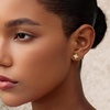 image:imageCicy Bell Womens Flat Back Stud Earrings 18K Gold Plated Hypoallergenic 316L G23 Surgical Titanium Steel CZ Stud Jewelry for Tragus Helix Cartilage Conch Piercing 20GGold Iris
