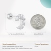 image:imageCicy Bell Womens Flat Back Stud Earrings 18K Gold Plated Hypoallergenic 316L G23 Surgical Titanium Steel CZ Stud Jewelry for Tragus Helix Cartilage Conch Piercing 20GSilver Moon