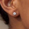 image:imageCicy Bell Womens Flat Back Stud Earrings 18K Gold Plated Hypoallergenic 316L G23 Surgical Titanium Steel CZ Stud Jewelry for Tragus Helix Cartilage Conch Piercing 20GSilver Dot Zircon